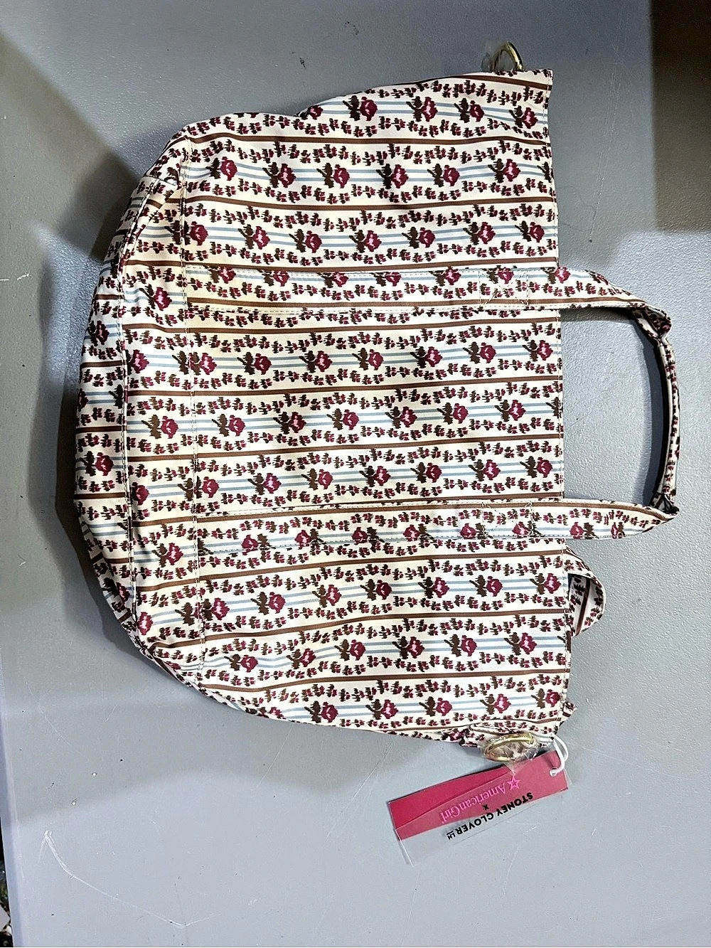 Stoney Clover Lane x American Girl Felicity Merriman Print Mini Tote NWT HTF